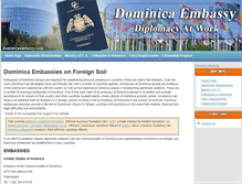 Tablet Screenshot of dominicaembassy.com